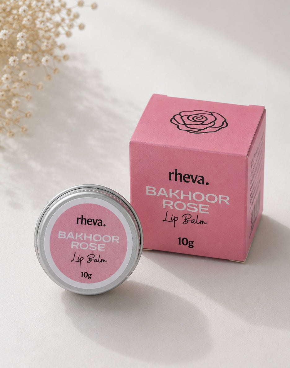 Bakhoor Rose Lip Balm  (Beeswax & Sheabutter)
