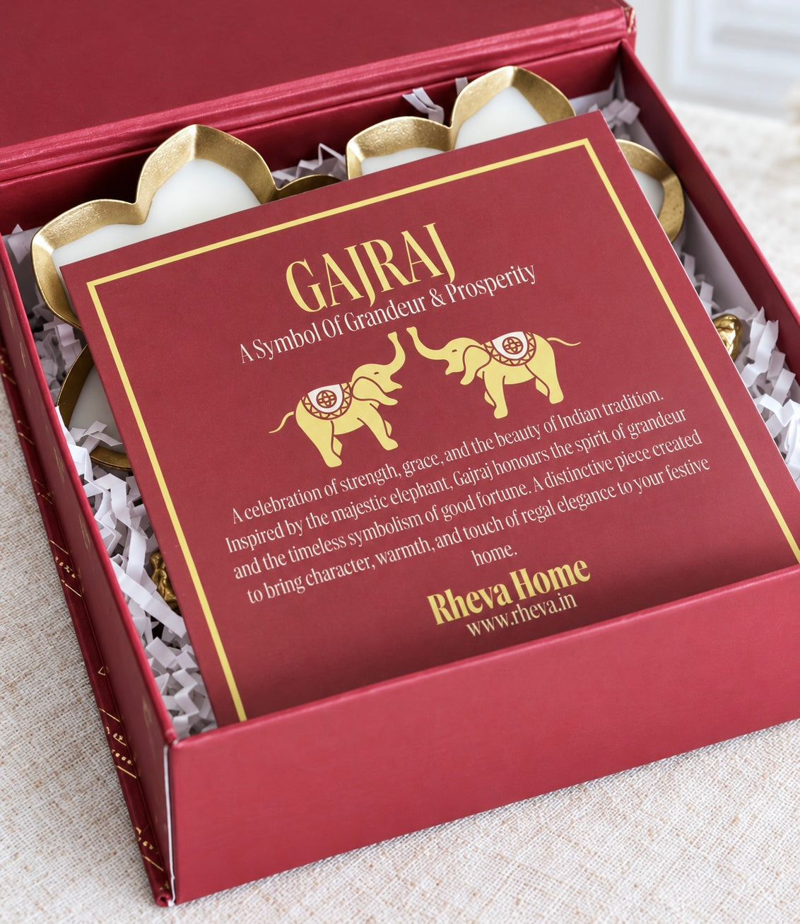 Gajraj Scented Urli Candles (Set of 2 Candles)