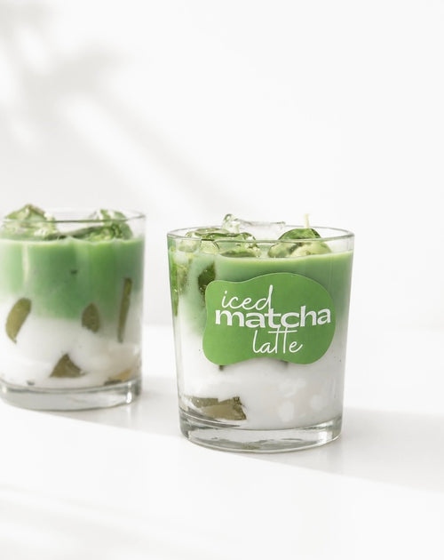 Iced matcha latte Candle