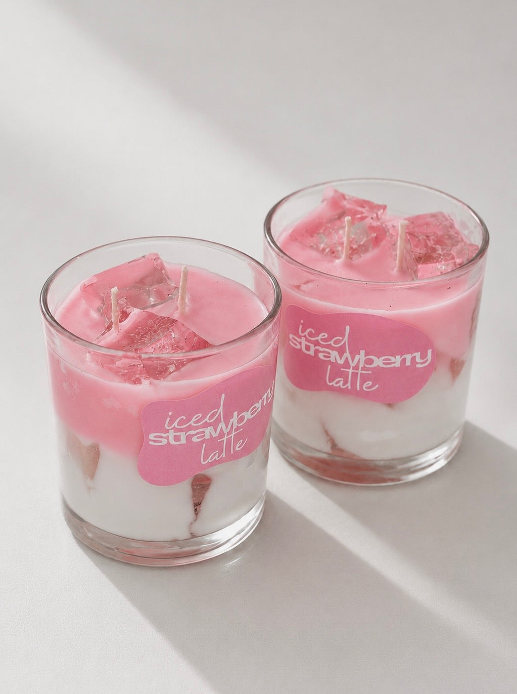 Iced Strawberry Latte Candle