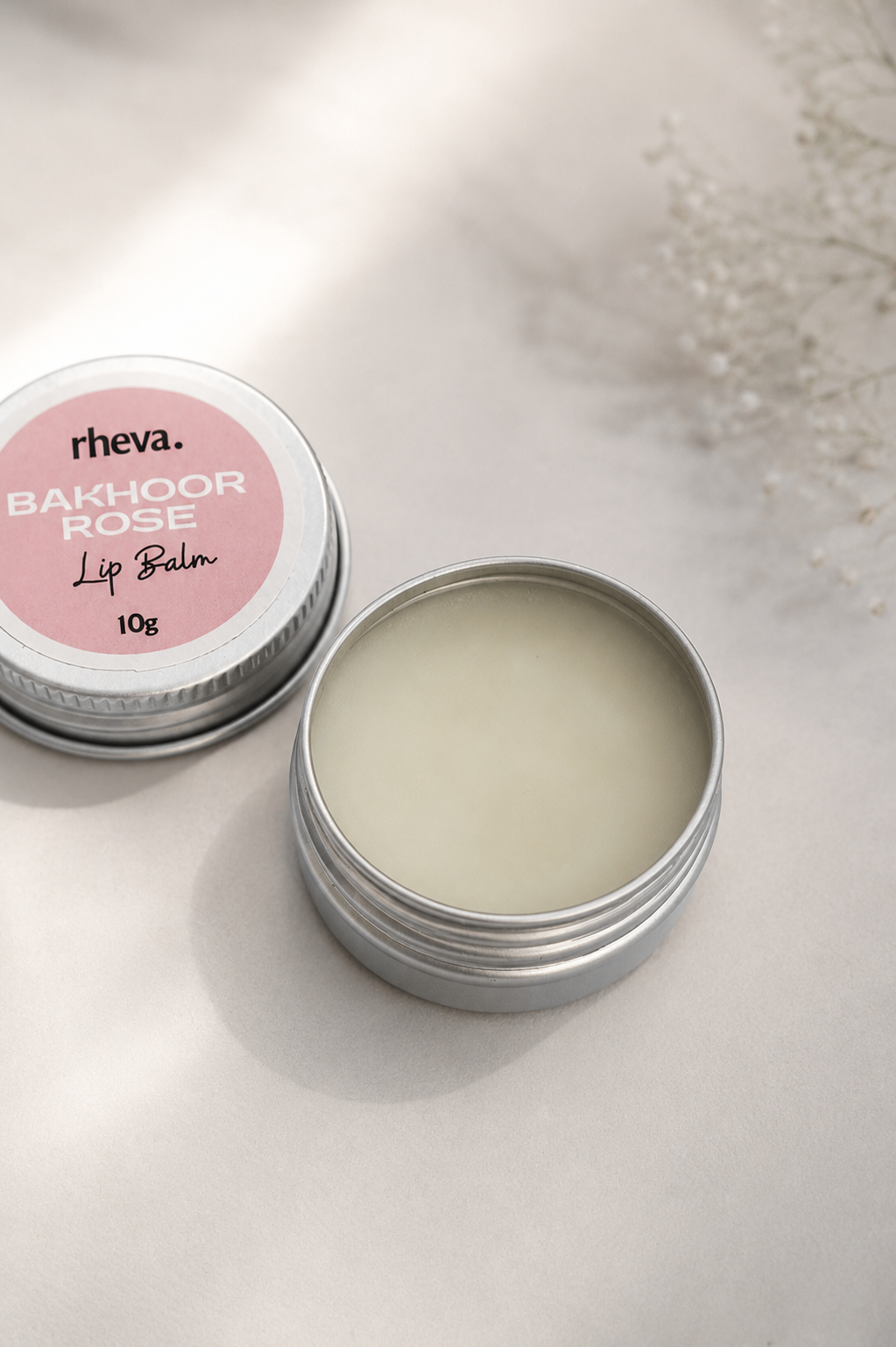 Bakhoor Rose Lip Balm  (Beeswax & Sheabutter)