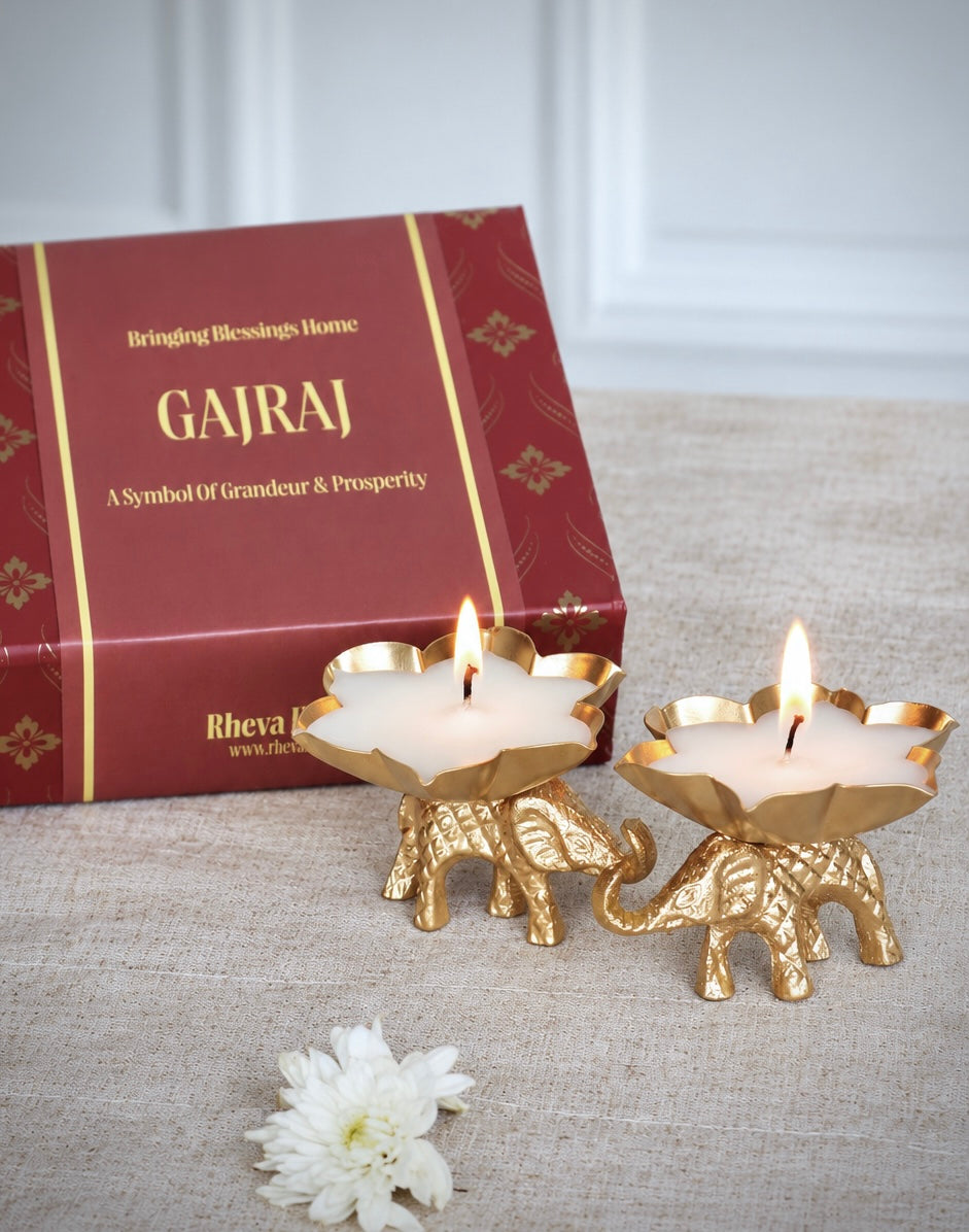 Gajraj Scented Urli Candles (Set of 2 Candles)