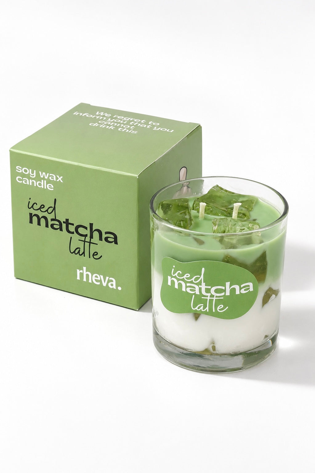 Iced matcha latte Candle