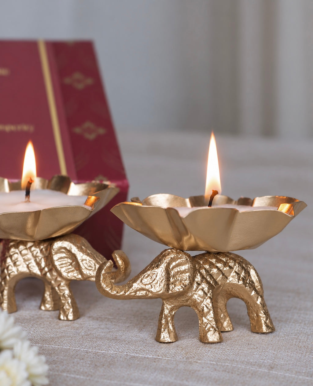 Gajraj Scented Urli Candles (Set of 2 Candles)