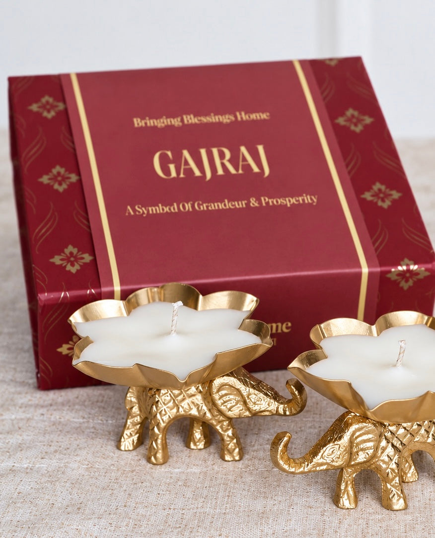 Gajraj Scented Urli Candles (Set of 2 Candles)
