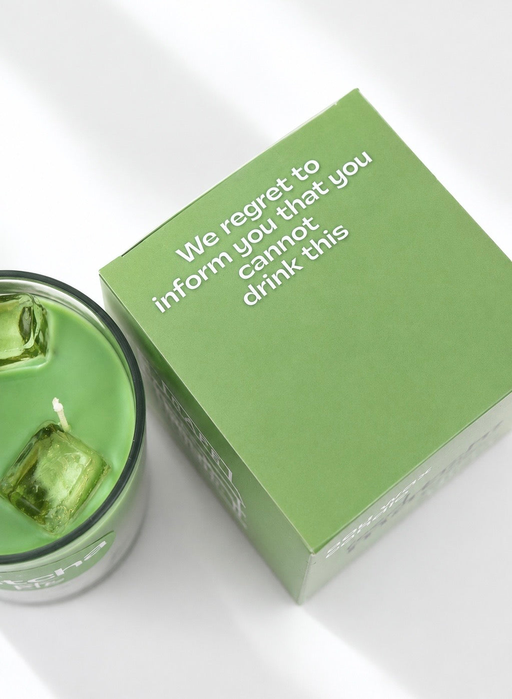 Iced matcha latte Candle