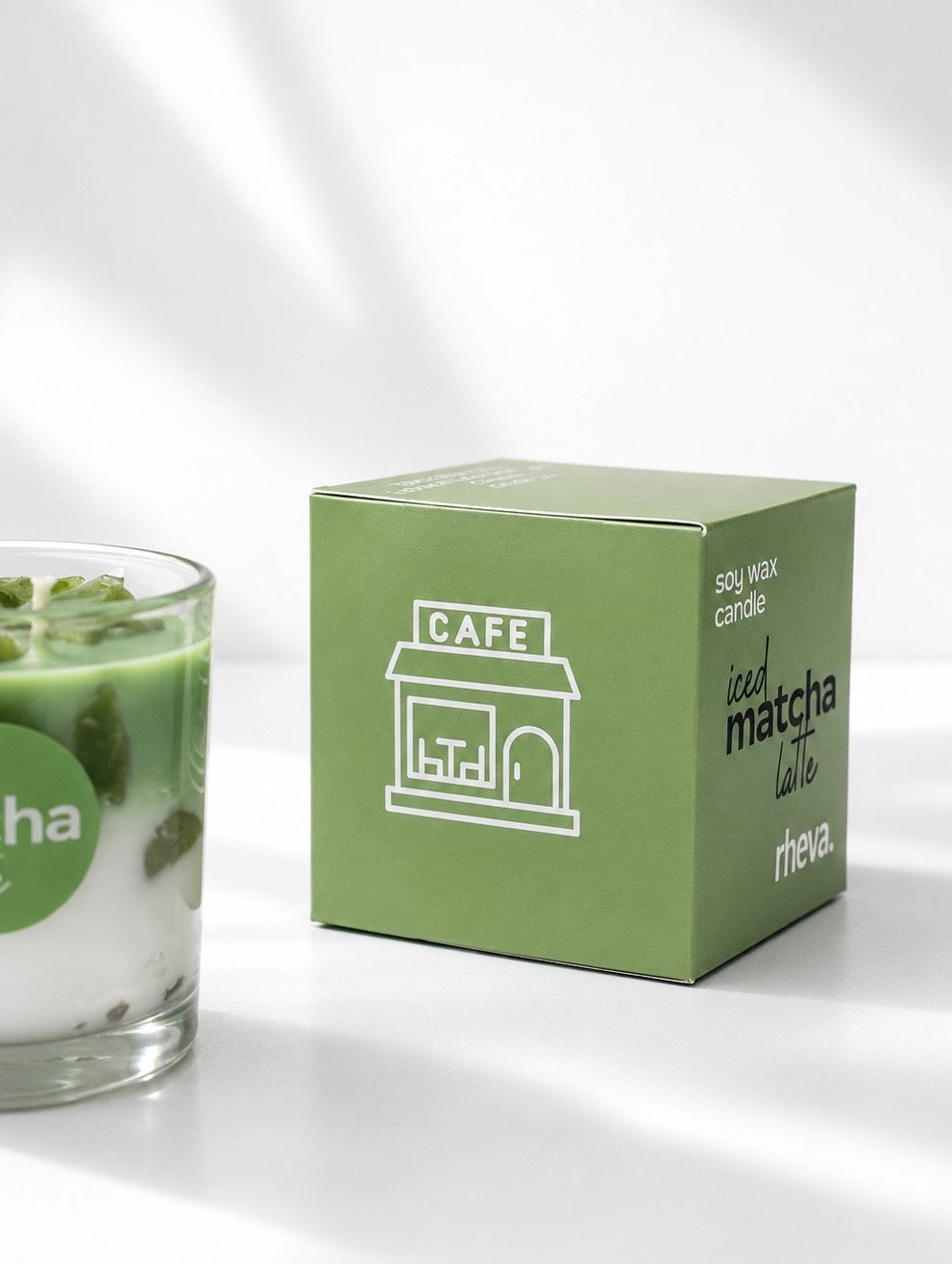 Iced matcha latte Candle