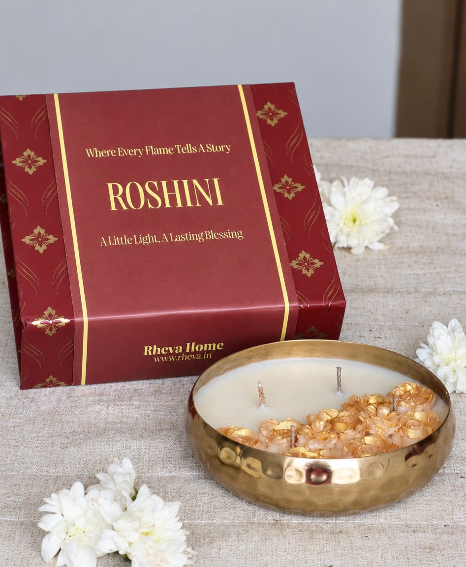 Roshini Hammered Urli Scented Candle
