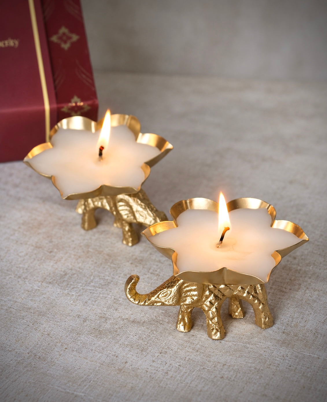 Gajraj Scented Urli Candles (Set of 2 Candles)