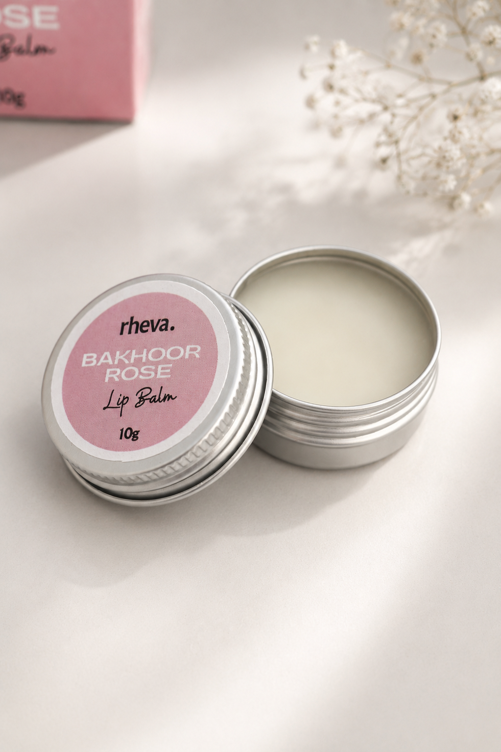 Bakhoor Rose Lip Balm  (Beeswax & Sheabutter)