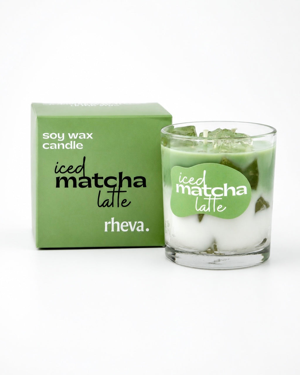 Iced matcha latte Candle