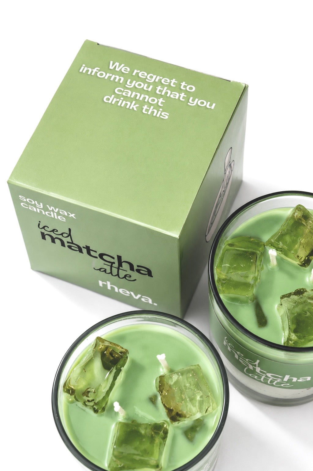 Iced matcha latte Candle