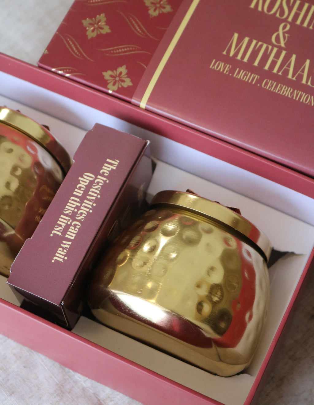 Roshini & Mithaas (Candles & Chocolate Hamper)