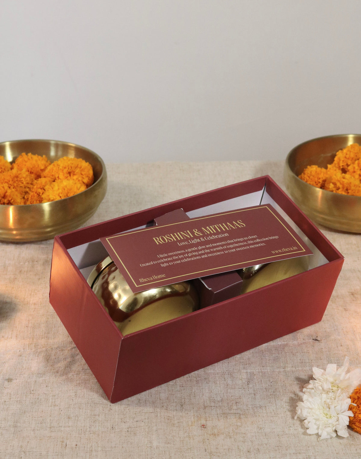 Roshini & Mithaas (Candles & Chocolate Hamper)