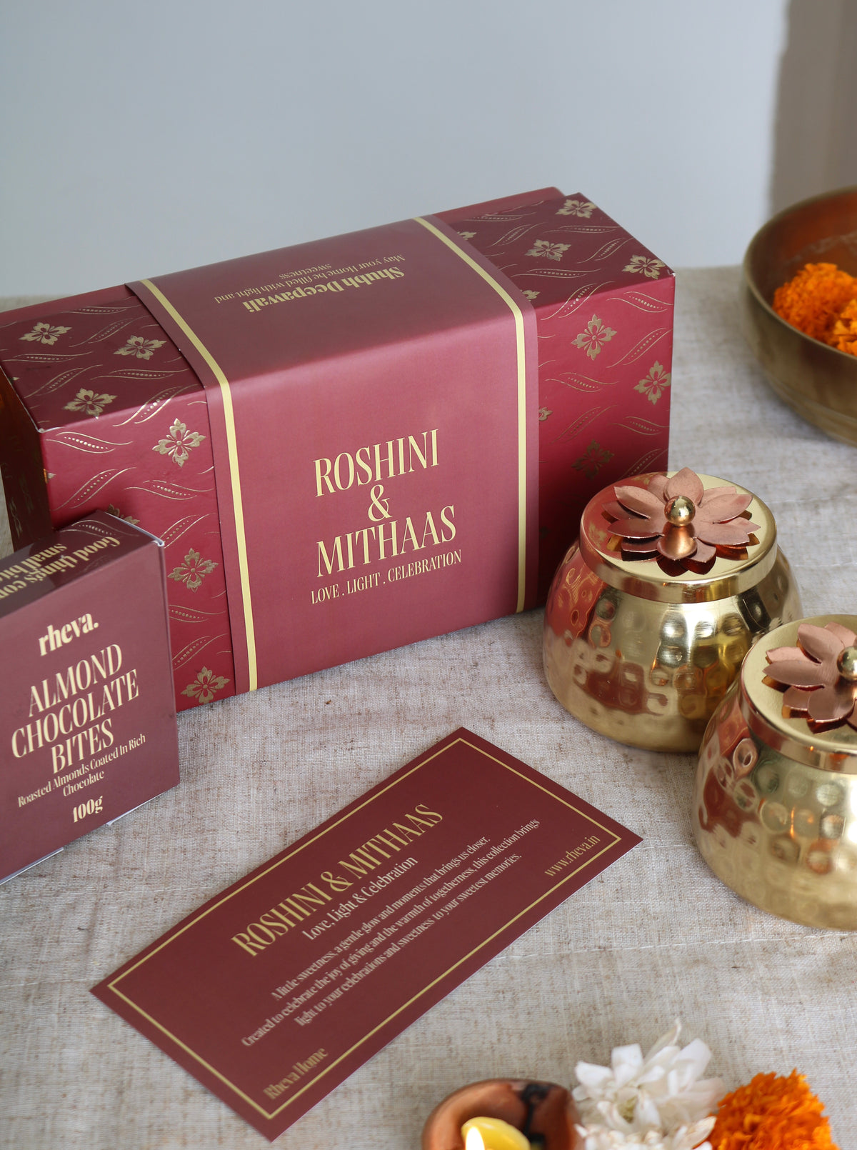 Roshini & Mithaas (Candles & Chocolate Hamper)